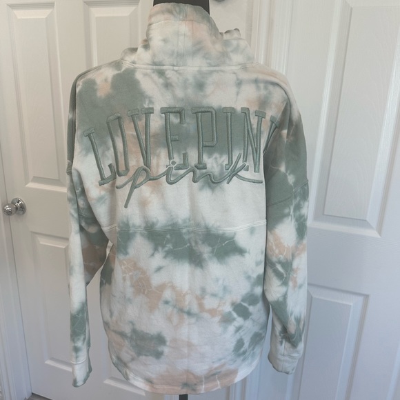 PINK Tie Die Campus Cowl Neck and Jogger set - Picture 7 of 13